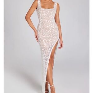 Nadine Merabi Louisa White Dress worn once